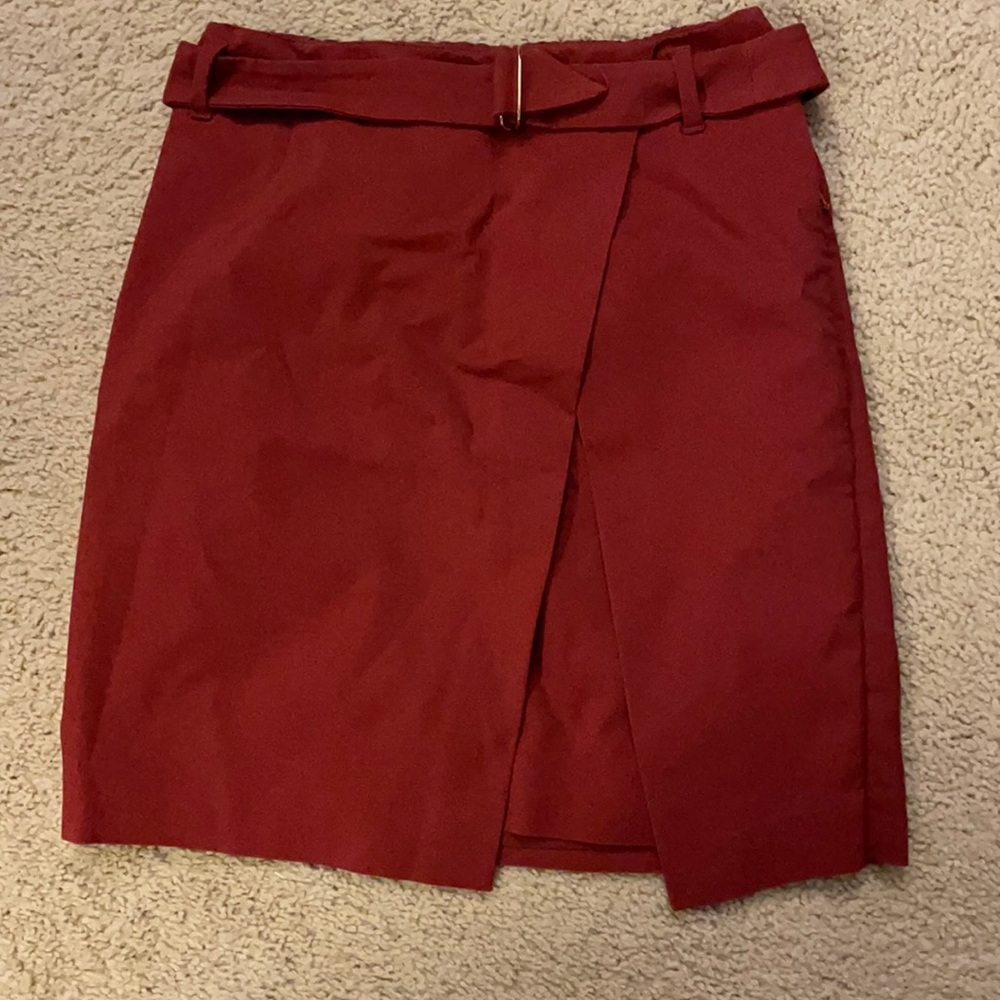 White House Black Market Scarlet/Burnt Orange skirt